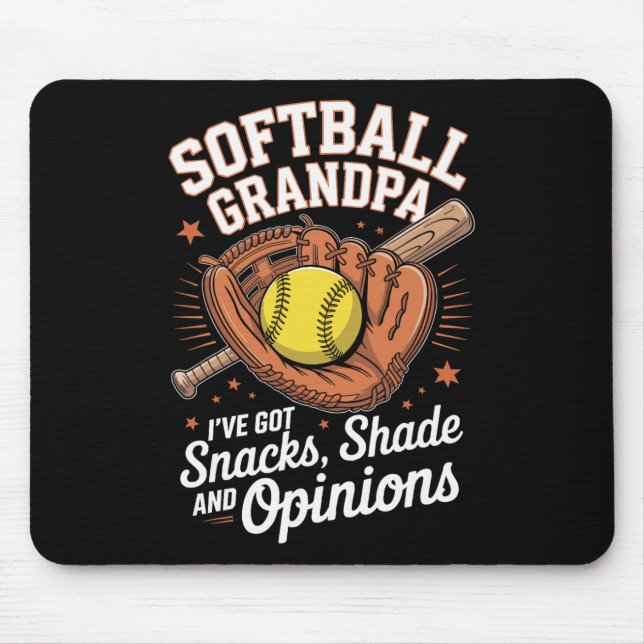 I've Got Snacks Shade And Opinions Funny Softll Gr Mouse Pad (Front)