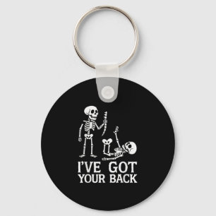 Ive Got Your Back Halloween Skeletons Costume Funn Key Ring