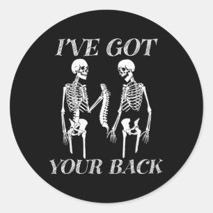 I've Got Your Ck Halloween Skeleton Skull Men And Classic Round Sticker