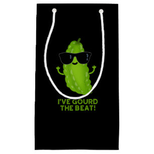 I've Gourd The Beat Funny Veggie Pun Dark BG Small Gift Bag