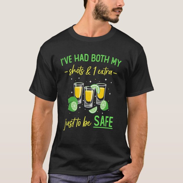 I've Had My Two Shots And Booster Mens T-Shirt (Front)