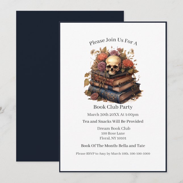 I've Lived A Thousand Lives, Book Club Invitation (Front/Back)