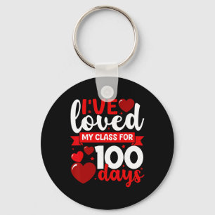 I've Loved My Cl For 100 Days Of School Teacher 10 Key Ring