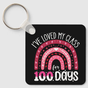 I've Loved My Class For 100 Days of School Key Ring