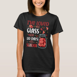 I've Loved My Class For 100 Days School Womens Tea T-Shirt
