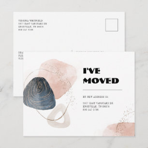 I've Moved Change of Address Typography Moving Postcard