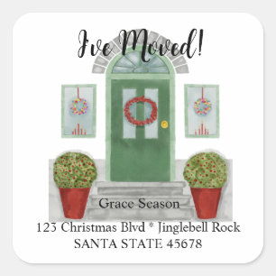 I've Moved! Christmas home Envelope seal