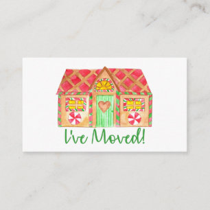 I've Moved Gingerbread House Enclosure Card