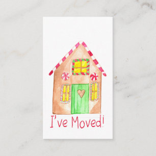 I've Moved Gingerbread House Enclosure Card