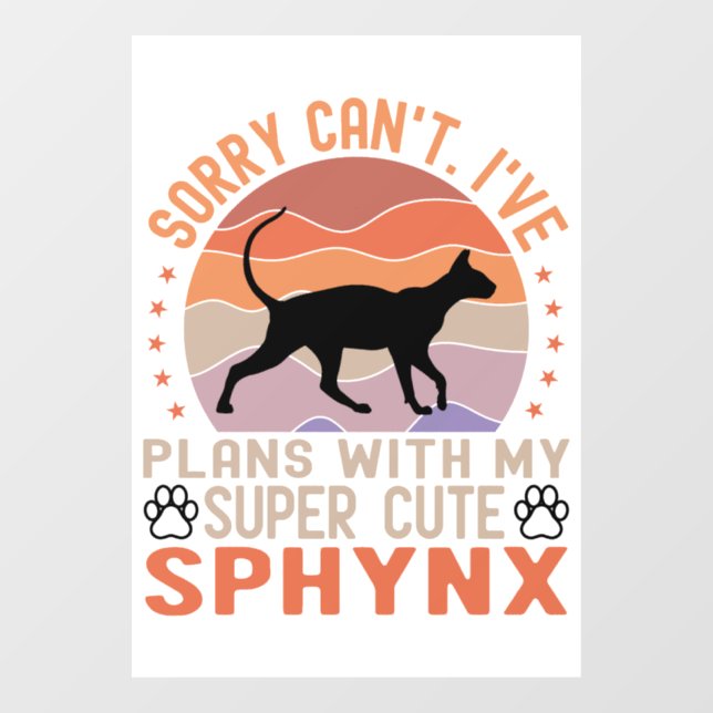 I've plans with my Sphynx cat (Sheet)