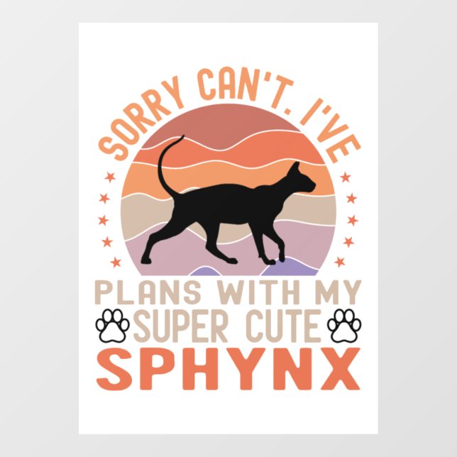 I've plans with my Sphynx cat (Sheet)