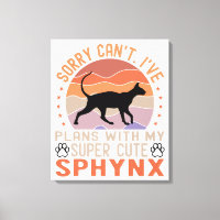I've plans with my Sphynx cat