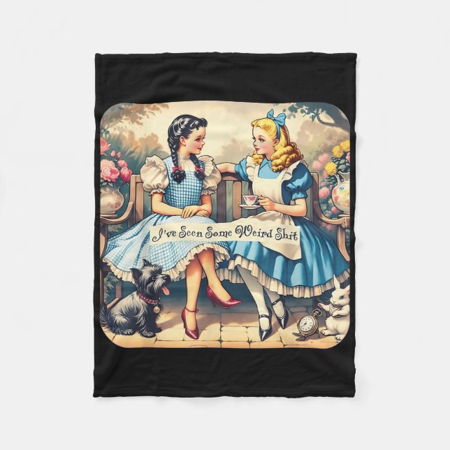 Ive Seen Some Weird  Fleece Blanket (Front)