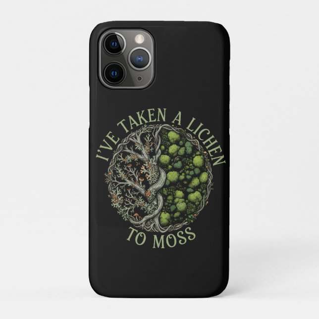 I've Taken a Lichen to Moss - Funny Nature Pun Case-Mate iPhone Case (Back)