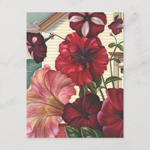 I've We've Moved Announcement Petunia Flowers Home