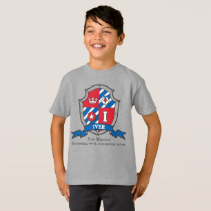 Iver boys name meaning knights crest monogram I T-Shirt
