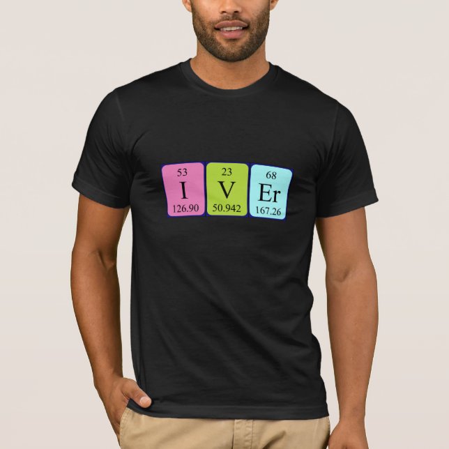 Iver periodic table name shirt (Front)