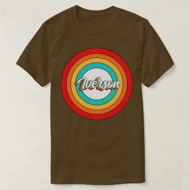 Iverson Name Shirt Vintage Iverson Circle (Design Front)