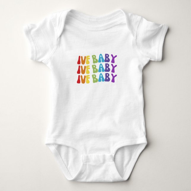IVF BABY Infertility Awareness and Support Bodysuit (Front)