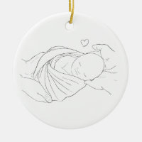 IVF Doctor's Miracle Work Gift Ornament Blue