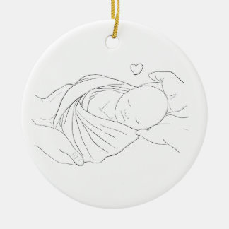 IVF Doctor's Miracle Work Gift Ornament Blue