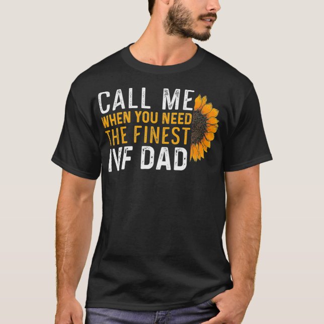 IVF Gift Warrior Dad Transfer Day Infertility  T-Shirt (Front)
