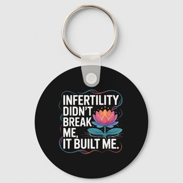 Ivf In Vitro Fertilisation Transfer Day Fertility Key Ring (Front)