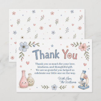 IVF Science Baby Shower Thank You Card