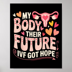 Ivf Transfer Day Surrogacy Pregnancy Surrogate Mat Poster