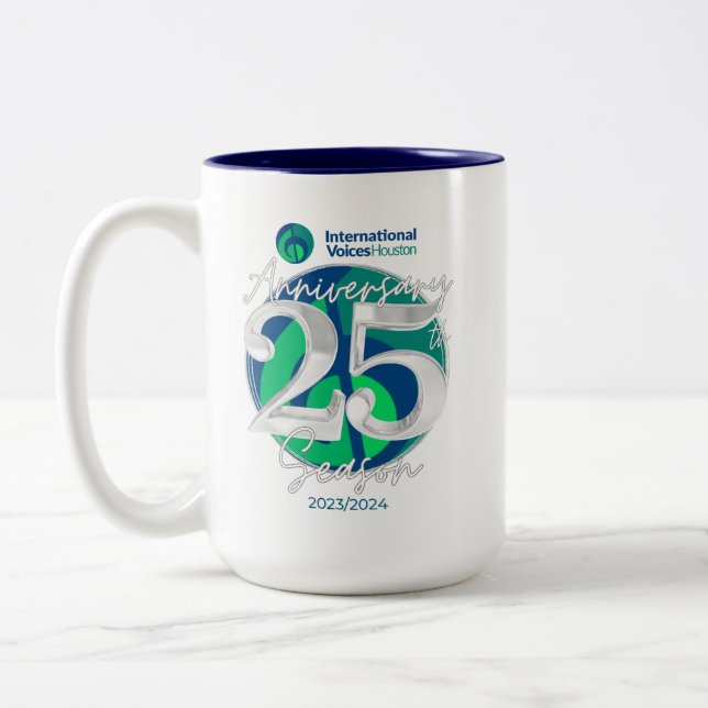 IVH 25th Anniversary Mug - Two Tone - Navy (Left)