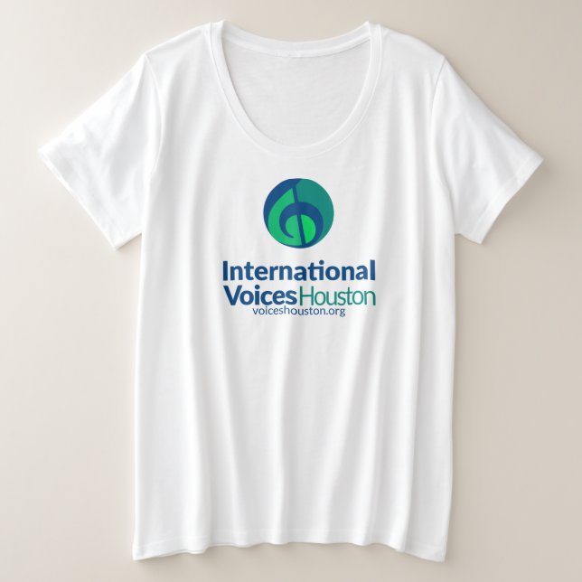 IVH Logo Women's Plus Size Tee (Design Front)