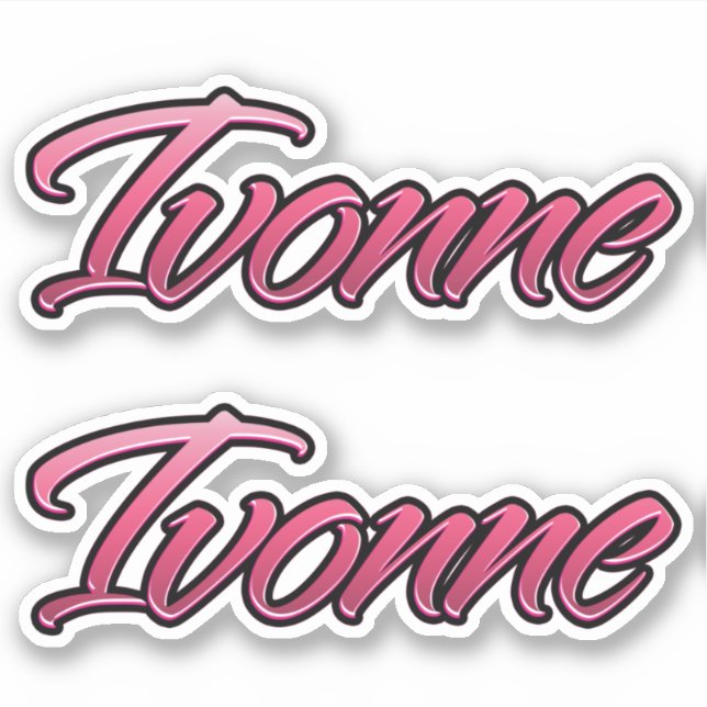 Ivonne faded pink sticker sticker embroiderset (Front)