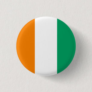 Ivorian Flag, Flag of Côte d'Ivoire 3 Cm Round Badge