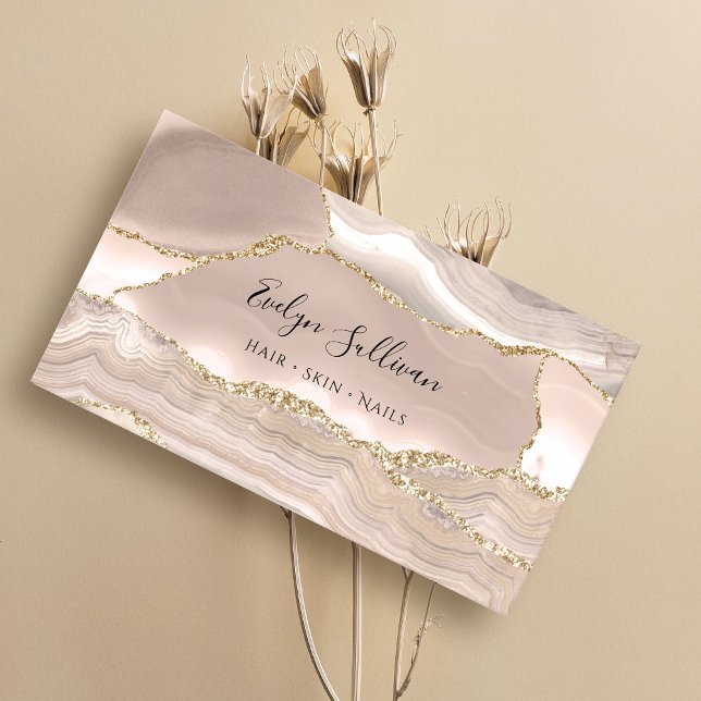 ivory agate background business card (Creator Uploaded)