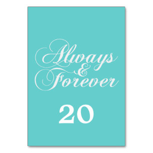 Ivory Always & Forever Wedding Table Card