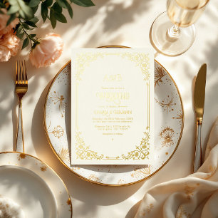 Ivory and Gold Old Money Aesthetic Wedding