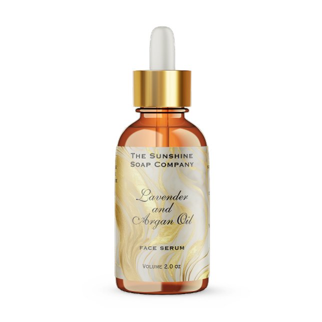 Ivory and Gold Waterproof Cosmetics Dropper Bottle (Creator Uploaded)