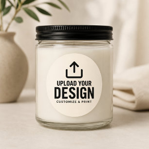 Ivory Blank Business Label Sticker