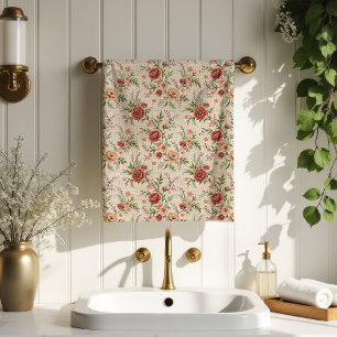 Ivory Bloom Towels Romantic Shabby Chic Accent