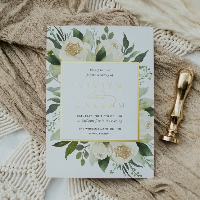 Ivory Bloom | Watercolor Floral Frame Wedding (Creator Uploaded)