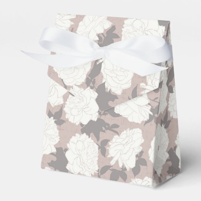 Ivory Blooms, Tropical Romance Favour Box (Front Side)