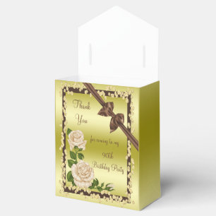 Ivory Blossom, Bows & Diamonds 90th Favour Box