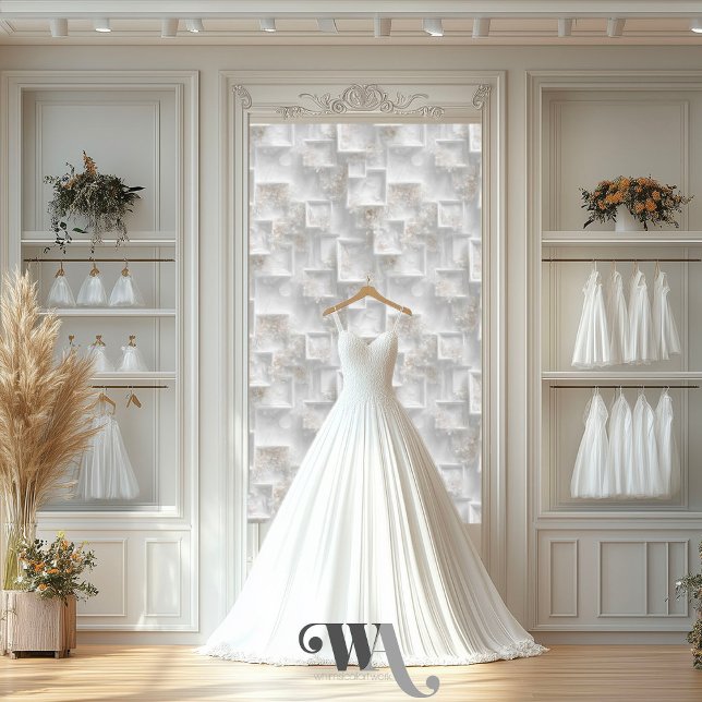 Ivory Blush Floral Frames Abstract Wallpaper (Creator Uploaded)