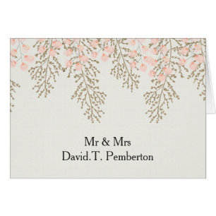 ivory blush gold Guest Wedding Place Cards
