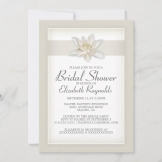 Ivory Bridal Shower Invitations