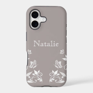 Ivory Butterfly Floral BT iPhone 5 Case