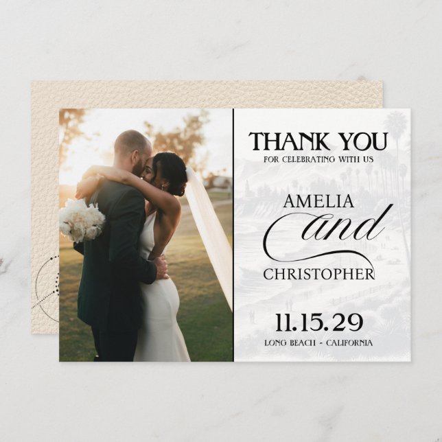 Ivory California Passport Thank You Card (Front/Back)