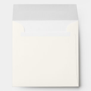 Ivory Chic Square Wedding Invitation Envelope