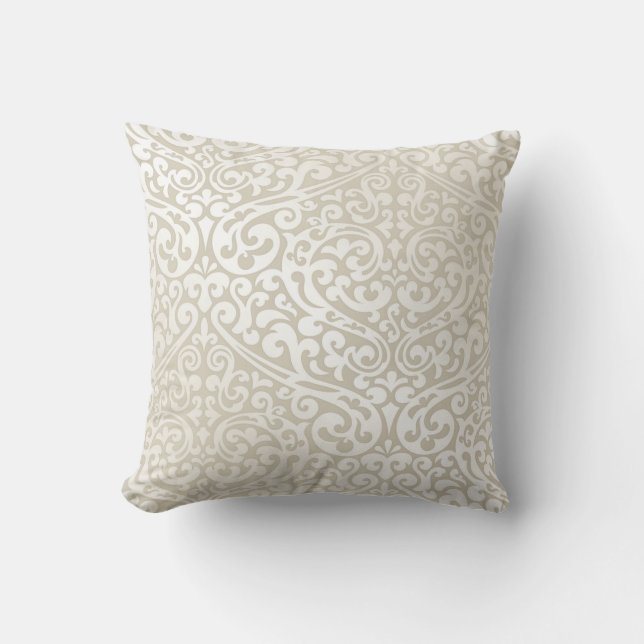 Ivory Classic Throw Pillow (Front)