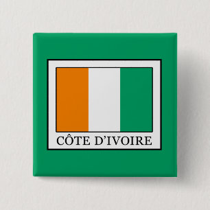 Ivory Coast 15 Cm Square Badge